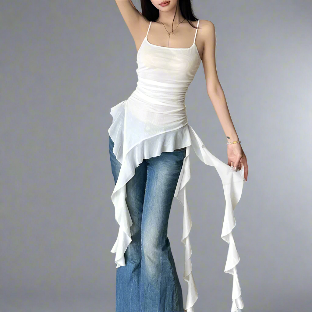 Gradiant Ruffle Dress