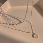 Heart Pearl Necklace