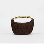 Half-Moon Straw Bag