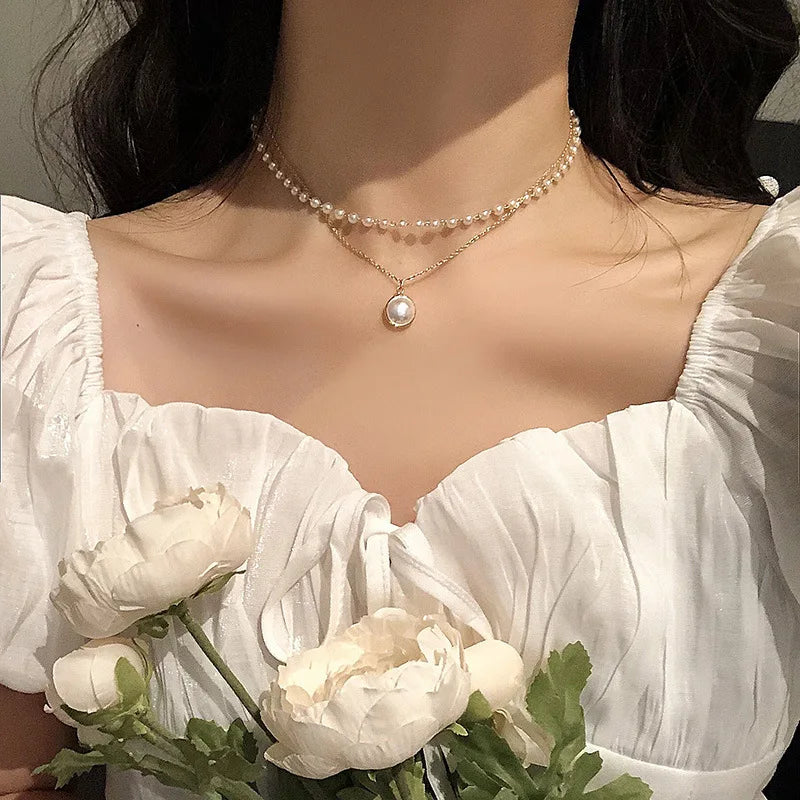 Pearl Charm Necklace