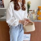 Straw Shoulder Purse
