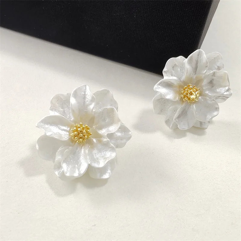 Korean Flower Earrings