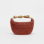 Half-Moon Straw Bag