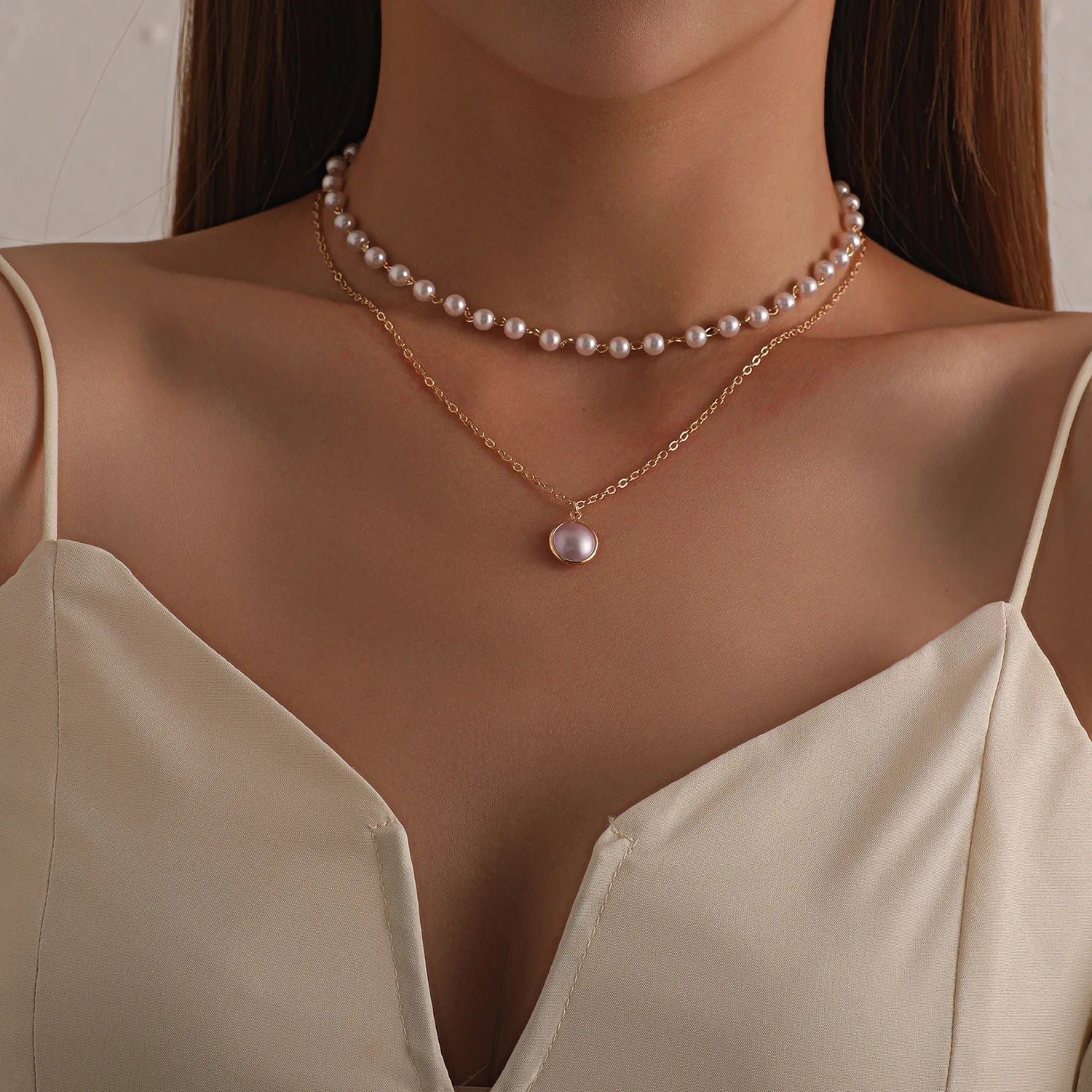 Pearl Charm Necklace
