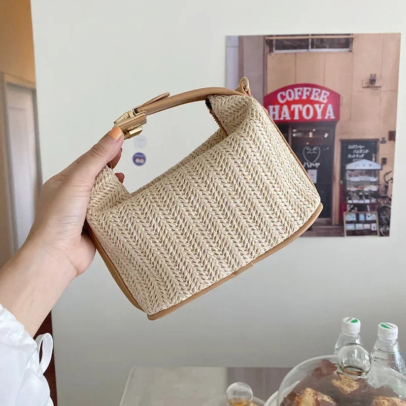 Straw Shoulder Purse