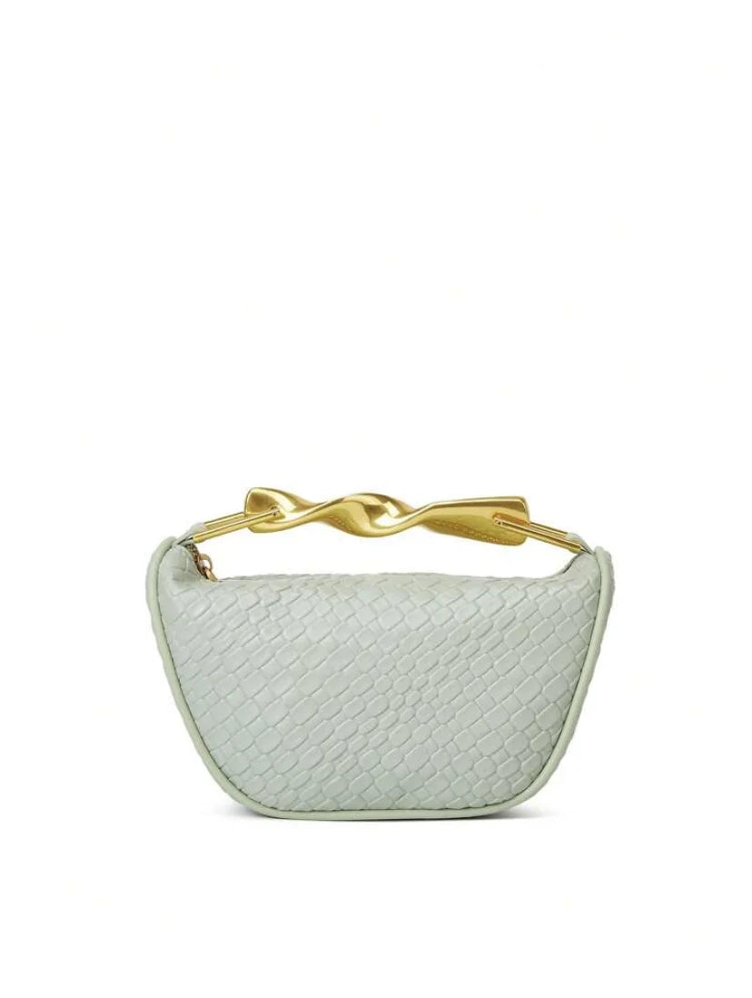 Half-Moon Straw Bag