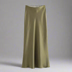 High Waist Satin Skirt