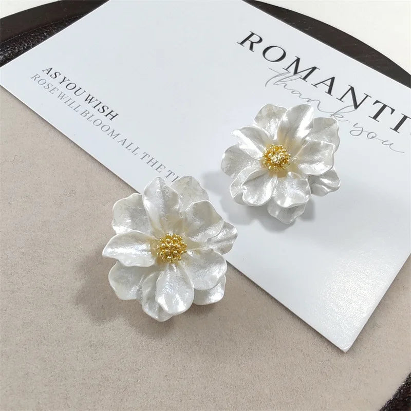 Korean Flower Earrings