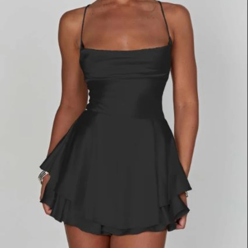 Satin Short Dress