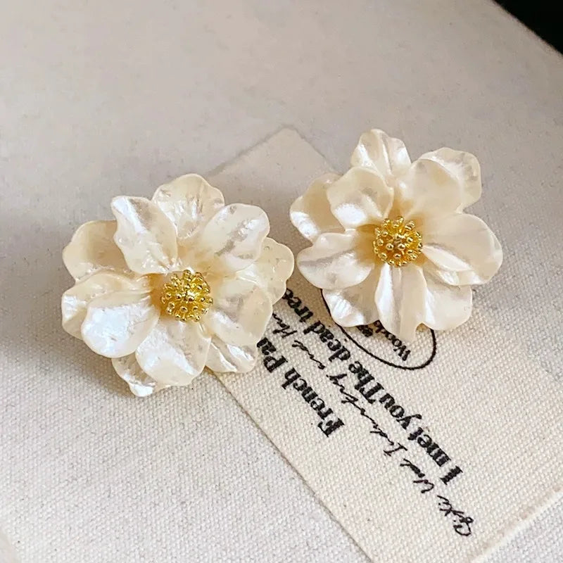 Korean Flower Earrings