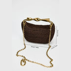 Half-Moon Straw Bag