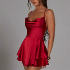Satin Short Dress